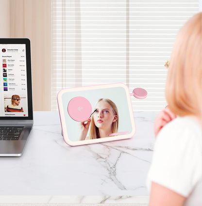 Mirror 3 in 1 Wireless Charger Qi2 Pink