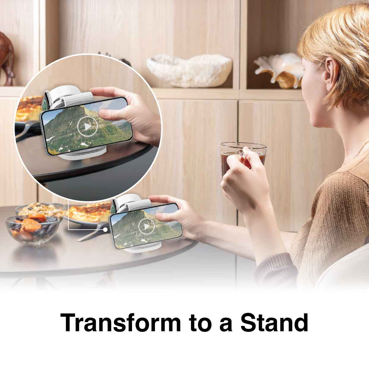 Laser 3-in-1 Travel Wireless Charging Pad for Apple