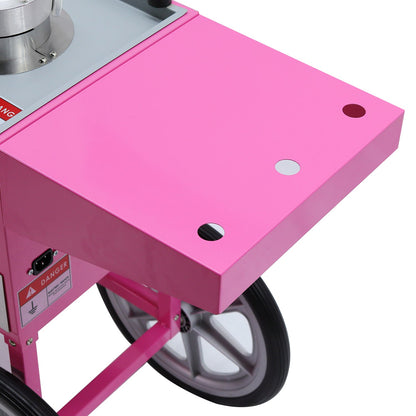 Samland Commercial Fairy Floss Machine with Wheeled Cart