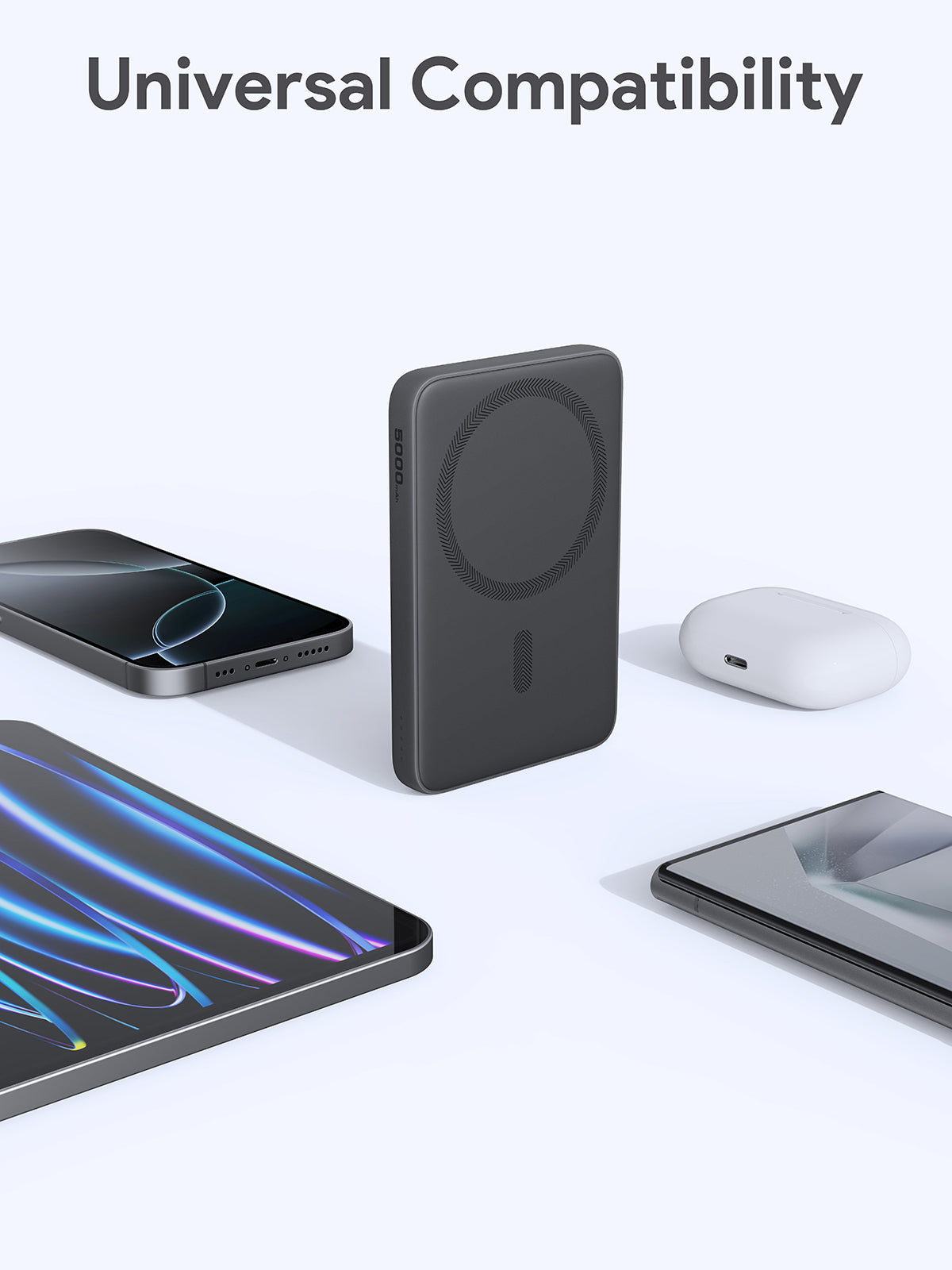 Aukey MagFusion 5000mAh Magnetic Wireless Charging Power Bank (PB-MS03)