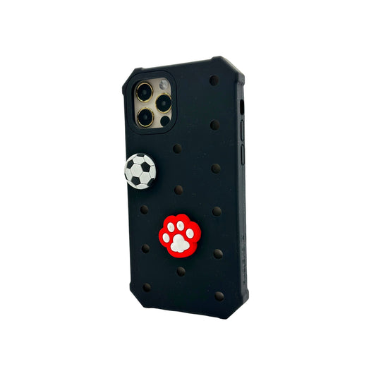 Lovefone Kids Silicone Case iPhone 12/12 Pro Black