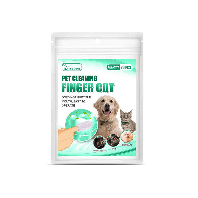 Yegbong Pet Tooth Cleaning Finger Set Dog Cat Cleaning Tartar Stone Oral Cleaning Care
