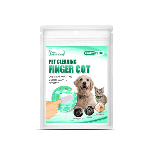 Yegbong Pet Tooth Cleaning Finger Set Dog Cat Cleaning Tartar Stone Oral Cleaning Care