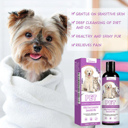 Yegbong Pet Shampoo Relieves skin itching & irritation Detangles & softens fur