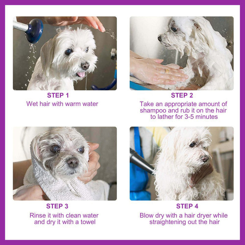 Yegbong Pet Shampoo Relieves skin itching & irritation Detangles & softens fur