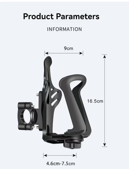 Bicycle water bottle rack, motorcycle water bottle rack, mountain bike water bottle rack, road bike water bottle rack, motorcycle touring bike support