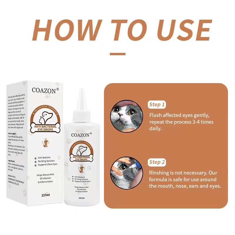 Pet eye drops