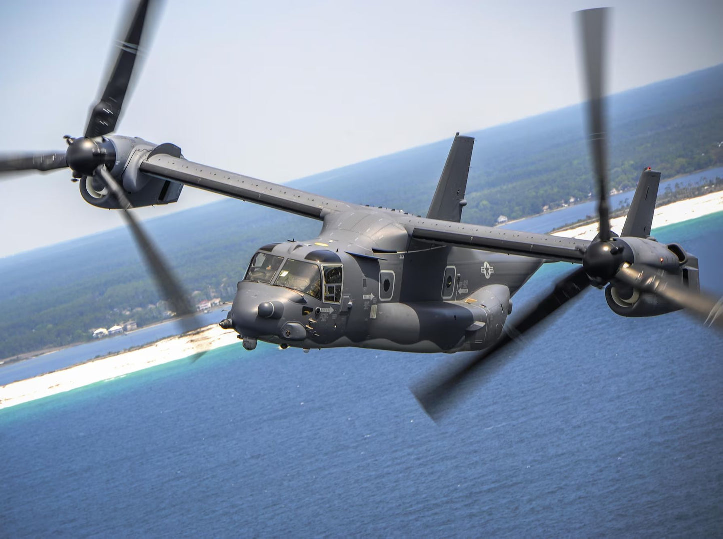 Christmas gift US Osprey Tiltrotor Aircraft Building Blocks Set, 460 Pieces Military Transport Model Kit for Kids Aged 6+ & Enthusiasts（Osprey tiltrotor aircraft）