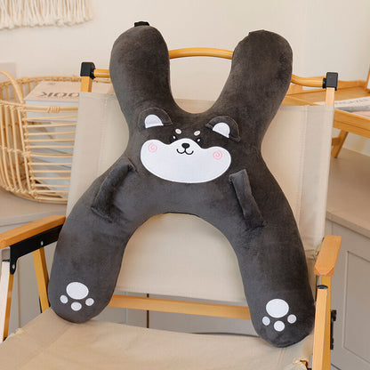 Christmas gift for kids-Kids Travel Pillow, Ergonomic Plush Support for Car Rides, Comfortable Sleep Companion for Children（green dinosaur）