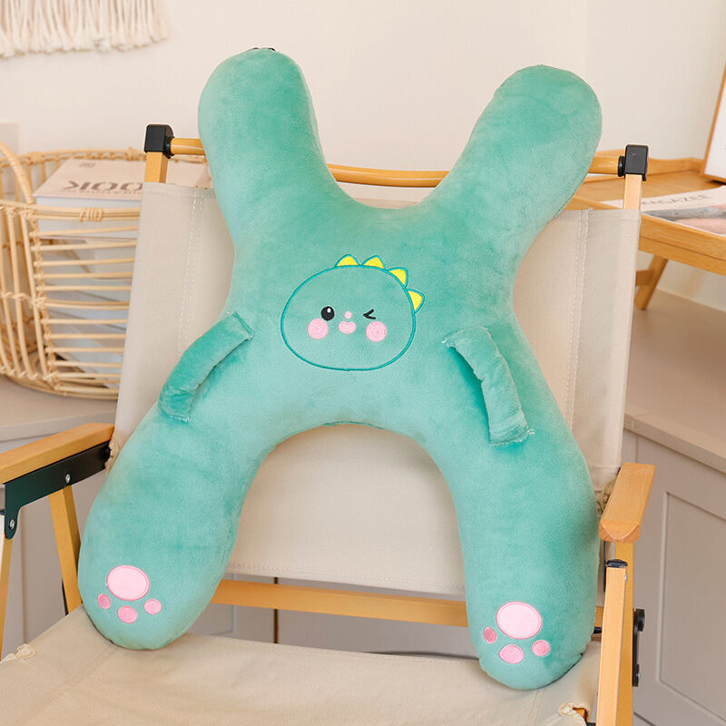 Christmas gift for kids-Kids Travel Pillow, Ergonomic Plush Support for Car Rides, Comfortable Sleep Companion for Children（pink dog）