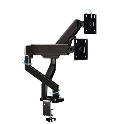 Dual Monitor Arm: 360° Rotatable, Space-Saving Desk Mount for Dual Screens, Ideal for Aussie Home & Office