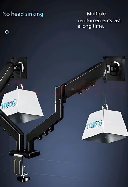 Dual Monitor Arm: 360° Rotatable, Space-Saving Desk Mount for Dual Screens, Ideal for Aussie Home & Office