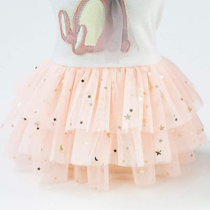 Pet products 2-Pack Small Dog Dress Female Tiny Puppy Clothes Girl Tutu for Dogs Dresses Harness Birthday Apparel（Chest circumference42cm, back length30cm, neck circumference29cm）