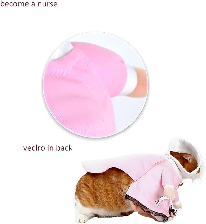 Pet products Dog Costume Clothes Halloween Cat Costumes Small Animal Funny Pets Clothing for Doggy Kitty Rabbits Piggy, Nurse