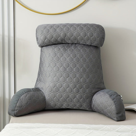 Cool Latex Reading Pillow with Armrests & Pockets