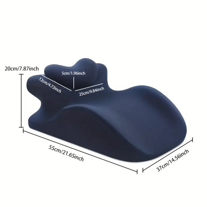 Ergonomic Bed Pillow with Detachable Headrest Support