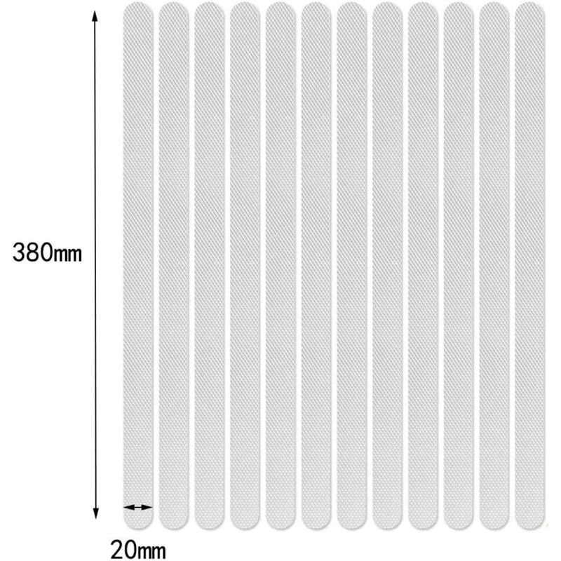 24 Pieces Non-Slip Stickers Shower Stickers Bath Safety Strips Transparent Self-Adhesive Anti-Slip Strips Stickers For