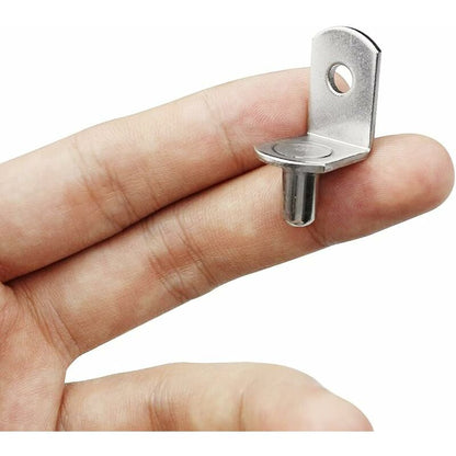 25 Pieces Shelf Support Pegs Metal Shelf Support Pin Shelf Pegs L Shape Bracket For Wood Or Glass Cabinet Cupboard