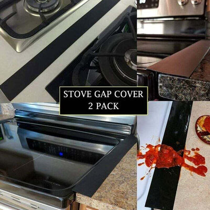 2 Pack 25''/63Cm Kitchen Countertop Edging Strips, Silicone Stove Counter Gap Cover, Long Filler Seal For Sealing