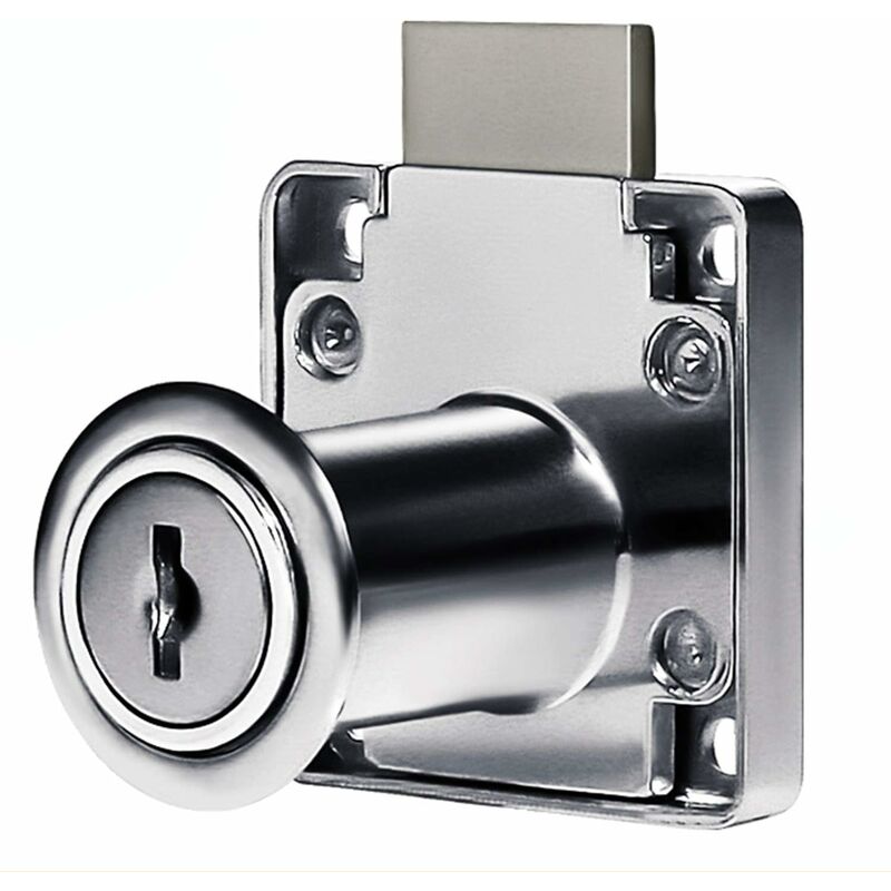 4 pcs Desk Drawer Lock, Cylinder Furniture Lock Use For Closing Cupboards, Drawer, Cabinet Ect, Thick And Durable