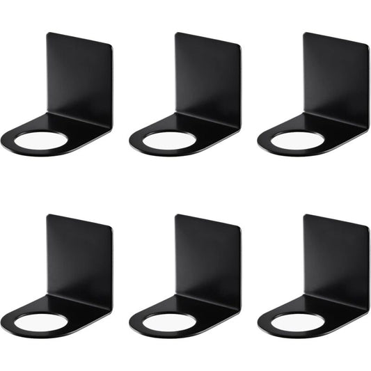 6 pcs Wall Mounted Hand Pump Holder, 27/3.3Mm Dispenser Holder Soap Dispenser Hook Wall Mount Stainless Steel Shampoo