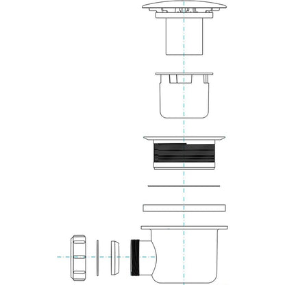 Shower Drain, 90Mm/115Mm Shower Drain, Replacement Trap Cover, Universal Shower Drain Cover, Chrome Shower Plug Cover,