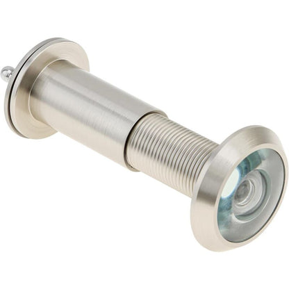 Door Viewer, Brass 200 Degree Peephole With 16Mm Drill Bit, 16Mm Pipe Diameter For 35-55Mm Doors (Stained Nickel)