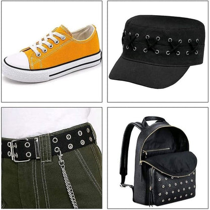 Grommets Eyelets Tools Metal Grommet Kit Eyelet With Tools Eyelet For Canvas Tarpaulin Tent Repair (8Mm)