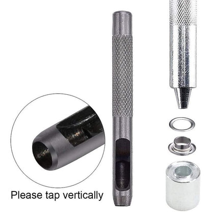 Grommets Eyelets Tools Metal Grommet Kit Eyelet With Tools Eyelet For Canvas Tarpaulin Tent Repair (8Mm)