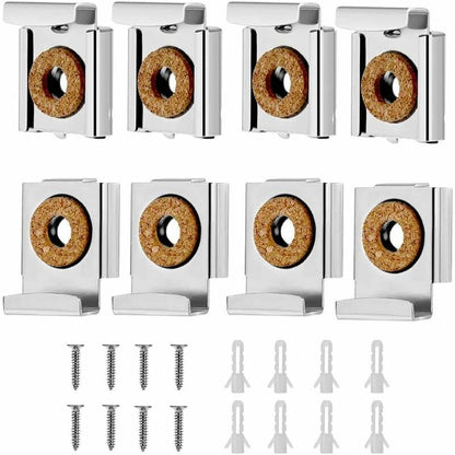 Wall Mount Mirror Bracket, Mirror Holders, Adjustable Wall Mount Mirror Clip Mirror Clamp, For Wall Mirror For