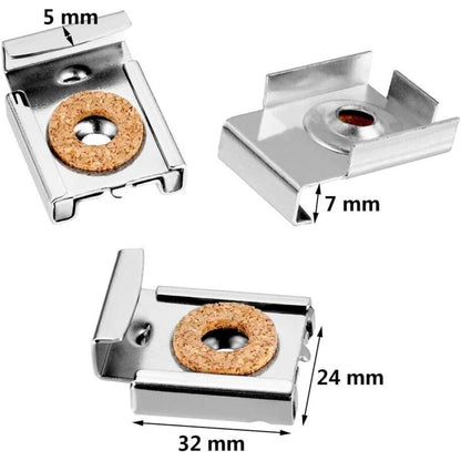 Wall Mount Mirror Bracket, Mirror Holders, Adjustable Wall Mount Mirror Clip Mirror Clamp, For Wall Mirror For