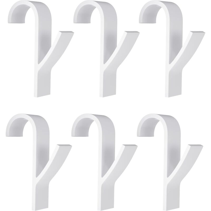 Towel Radiator 6 Pieces, Towel Hook For Radiator, Towel Dryer Hook, White Plastic