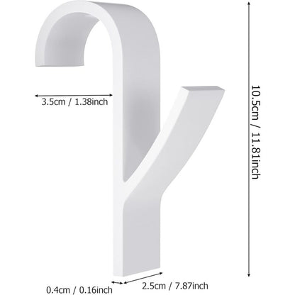 Towel Radiator 6 Pieces, Towel Hook For Radiator, Towel Dryer Hook, White Plastic