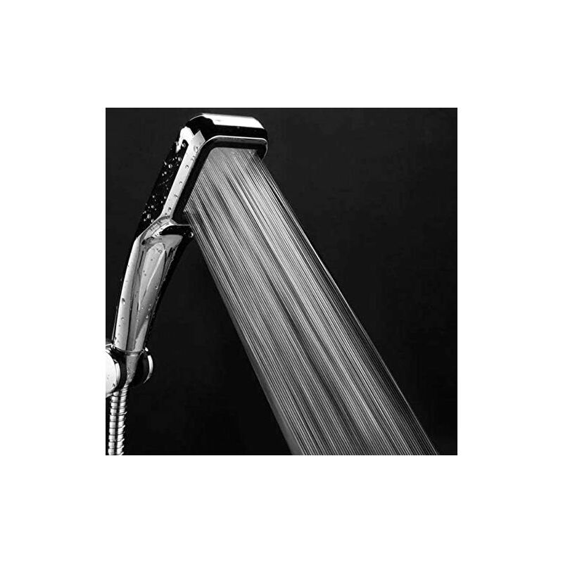 300 Holes Handheld Shower Head High Pressure Powerful Spray Booster For Bathroom - Water Saving Rain Shower Faucets -