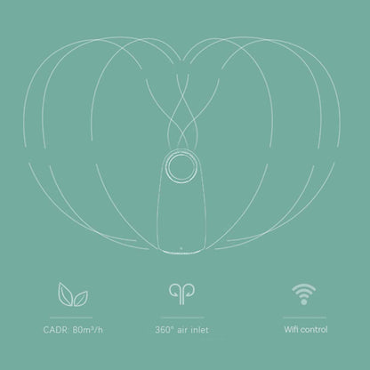 MyGenie Ultra Quiet Eco Flow Air Purifier WI-FI Control HEPA Filter White