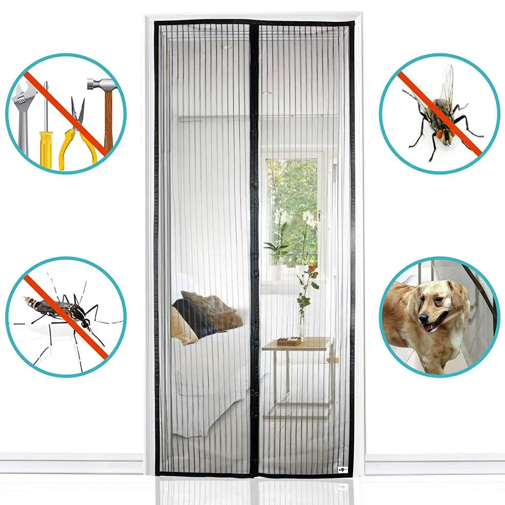 Magnetic Mosquito Net Door Screen 110x210cm