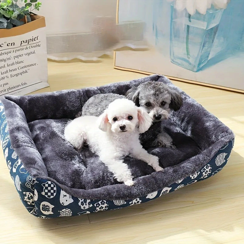 Blue Pet Dog Bed Sofa Mat for All Sizes