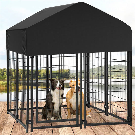 Extra Large Welded Wire Dog Kennel Outdoor Heavy Duty Crate Cage