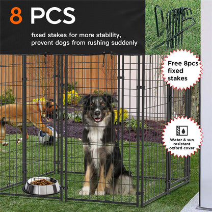 Extra Large Welded Wire Dog Kennel Outdoor Heavy Duty Crate Cage