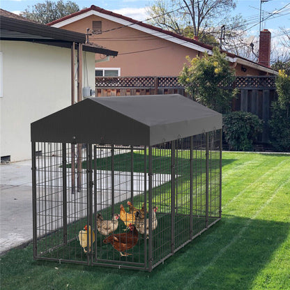 Large Outdoor Dog Kennel 250x120x165cm Pet Cage with Roof