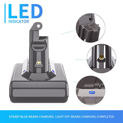 9500mAh Battery for Dyson V6 SV03 SV04 DC58 DC61 DC62