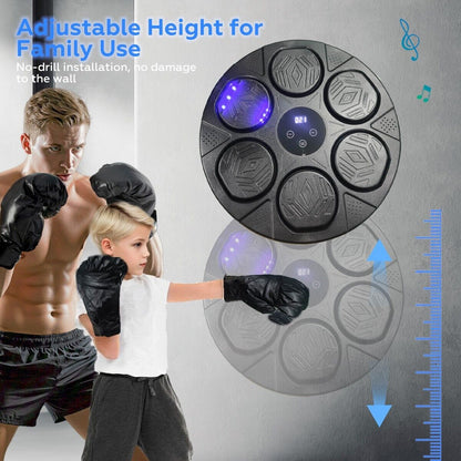 Bluetooth Smart Punching Bag Wall Pad 9 Speeds w/ Gloves