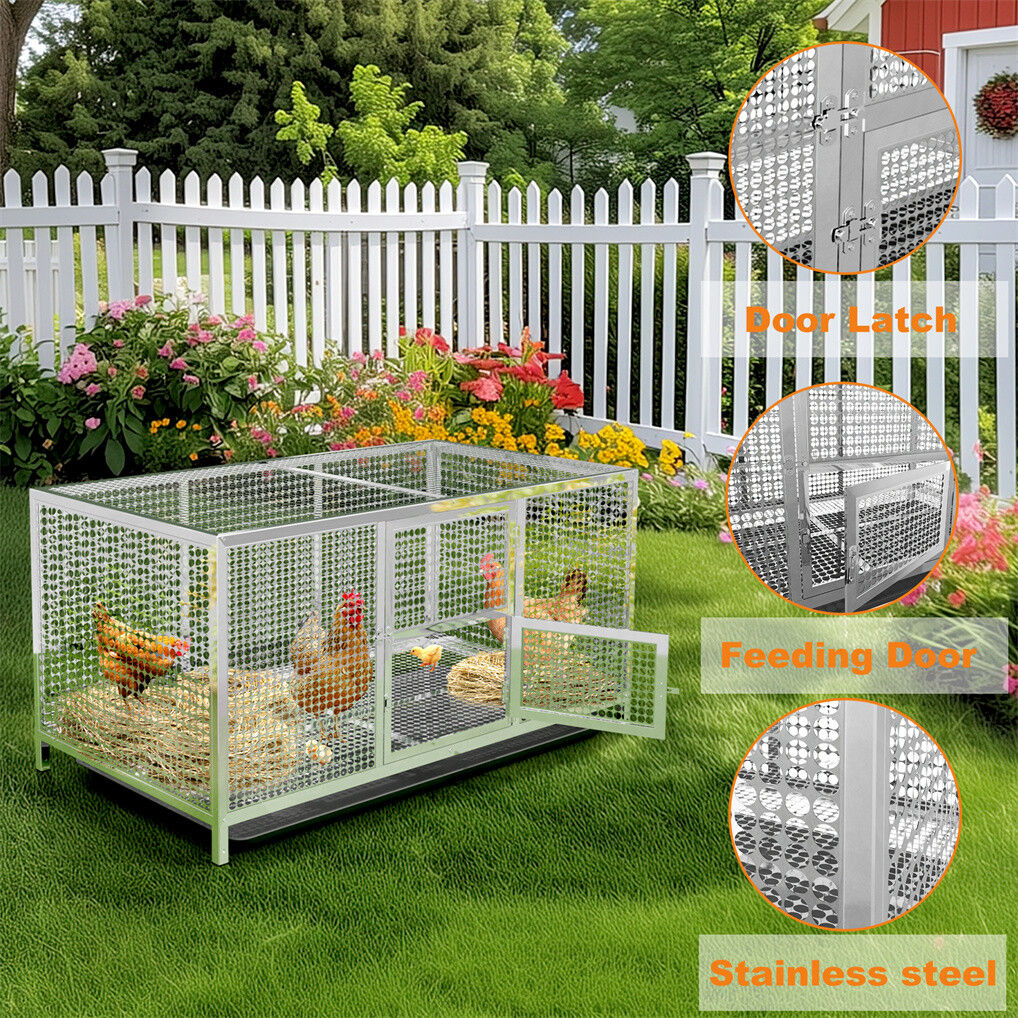 Stainless Steel Chicken Coop XL House/Coop