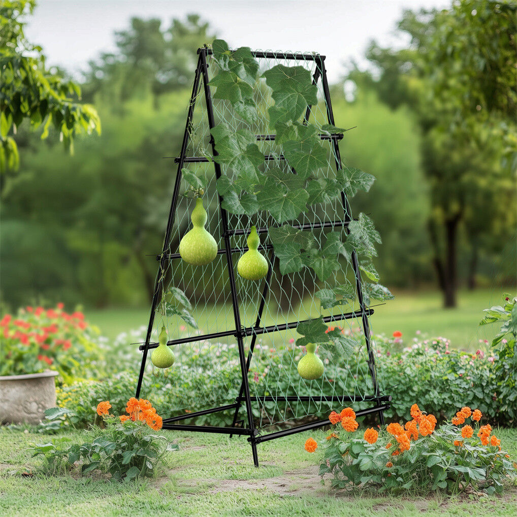 XL Heavy Duty Garden Trellis for Climbing Plants with Netting