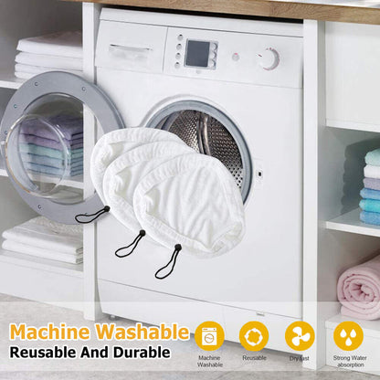 6PCS For H2O H20 Steam Mop Pads Replacement Reusable Washable Cloths Microfiber