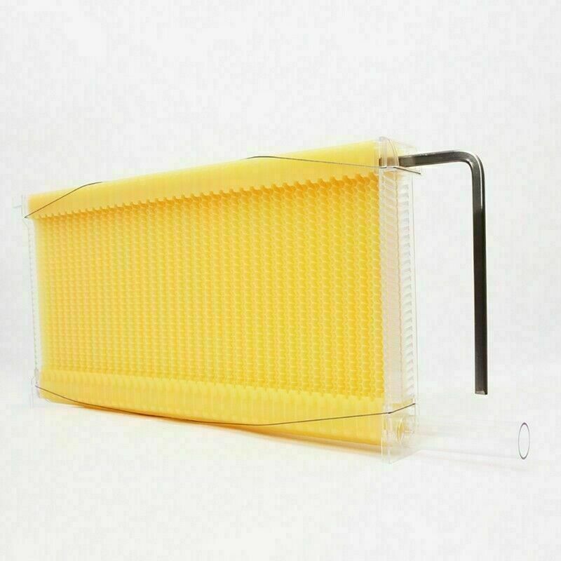 Neweast 7Pcs Flow Bee Comb Hive Frames For Wooden Beekeeping Beehive House