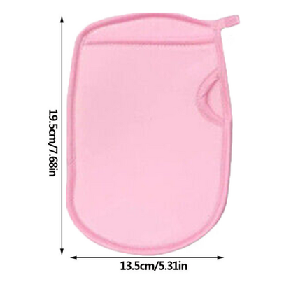 Pink universal Double-Side Super Soft Exfoliating Bath Mitt Shower Gloves Body Clean