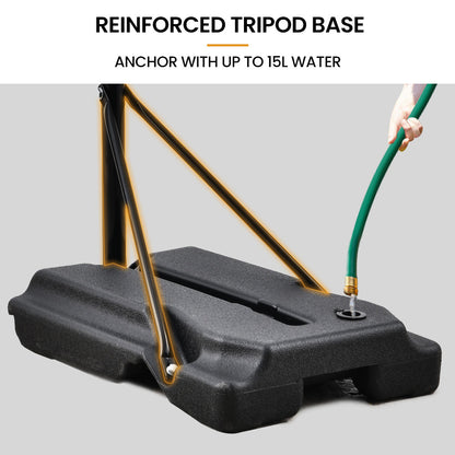 DR. DUNK Portable Kids Basketball Hoop Stand System, 1.15m to 1.60m Height Adjustable