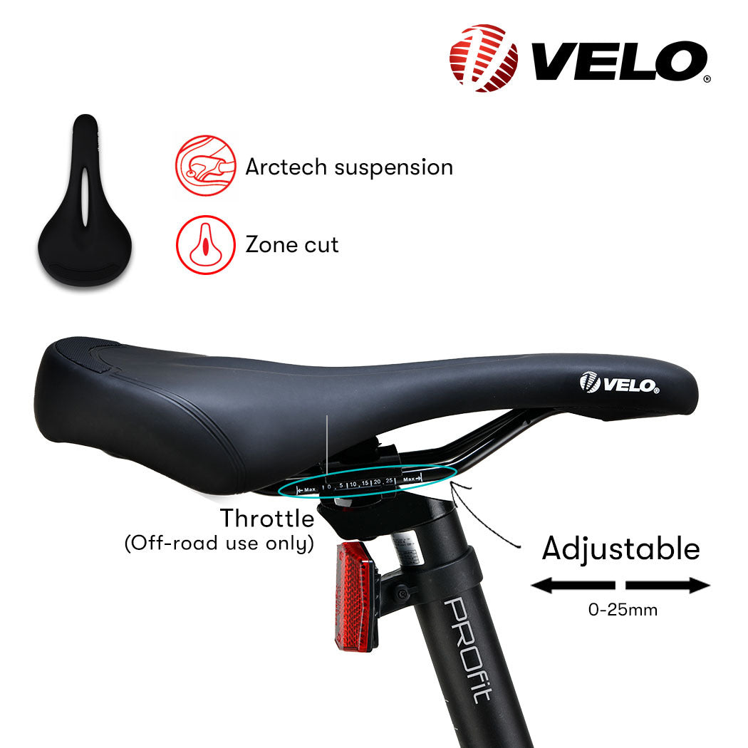 VALK MX7 Electric Bike, Medium frame Mountain ebike, White