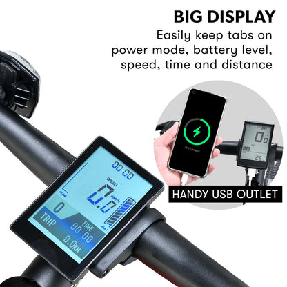 VALK MX7 Electric Bike, Medium frame Mountain ebike, White